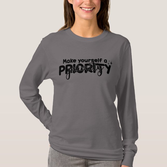 Camiseta Torne-se uma prioridade (Frente)