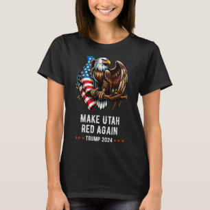 Camiseta Torne Utah Vermelho Novamente Águia Republicano Tr