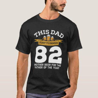 Camiseta Tornei 82 Bebendos De Cerveja 82º Pai Aniversário 