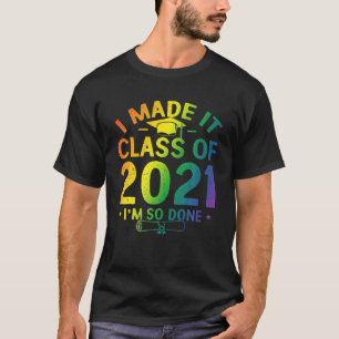 Camiseta Tornei Engraçada a turma de graduação de 2021, 