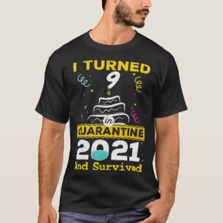 Camiseta Tornei-me 9 em quarentena 2021 9º aniversário 9 an