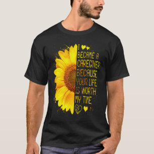 Camiseta Tornei-Me Um Cuidador Porque A Tua Vida Valeu A Mi
