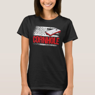 Camiseta Torneio Cornstar Corn Hole Red White