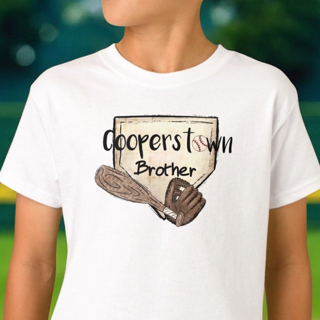 Camiseta Torneio de Beisebol Cute Costown NY Brother (Criador carregado)