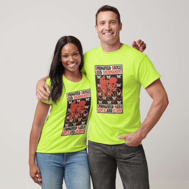 Camiseta Torneio de Bicicletas de Massachusetts Springfield (Unissex)