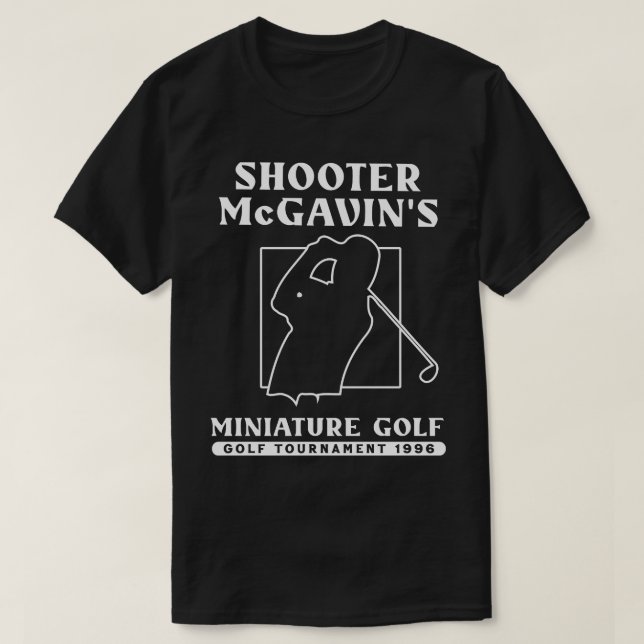 Camiseta Torneio de Golfe Miniatura do Shooter McGavin (Frente do Design)