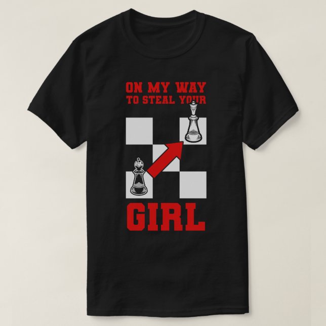 Camiseta Torneio De Jogadores De Xadrez Para Pensadores Int (Frente do Design)