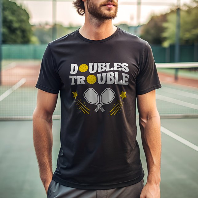 Camiseta Torneio de Parceiro de Pickleball com Problemas Du (Criador carregado)