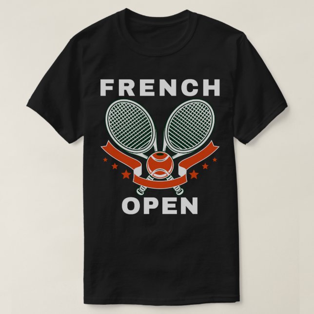 Camiseta Torneio de Tênis Aberto Francês (Frente do Design)