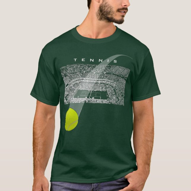 Camiseta Torneio de Tênis Com Bola de Tênis (Frente)