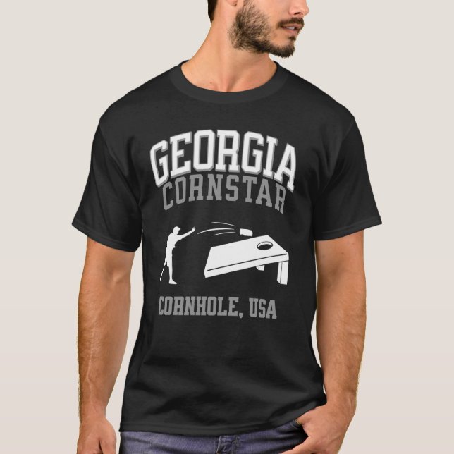 Camiseta Torneio Georgia Cornstar Lucky Cornhole (Frente)