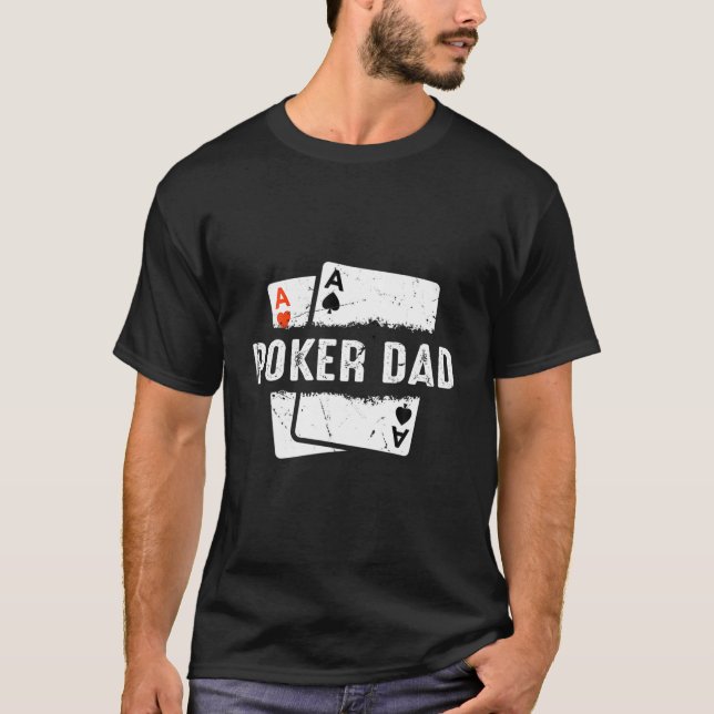Camiseta Torneio online de jogos de Pai Mens Poker (Frente)