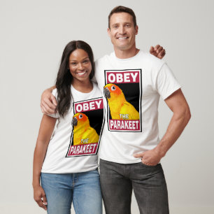Camiseta Torneio Sun Parakeet - Arte de Pássaro