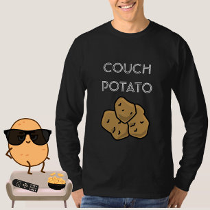 Camiseta Torneira Engraçada De "Batata De Couch" Vigiando T
