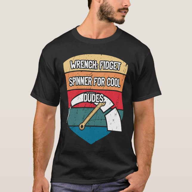 Camiseta Torno Fidget Spinner Mecânico de Carros Auto Repar (Frente)