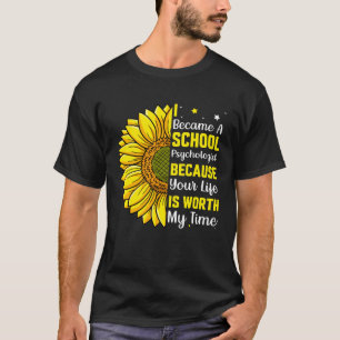 Camiseta Tornou-se Psicólogo Escolar Professor de Psicologi