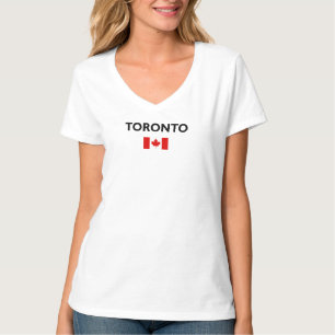 Camiseta Toronto Canadá Flag Light-Color