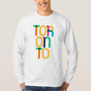 Camiseta Toronto Canada Pop Art Letters