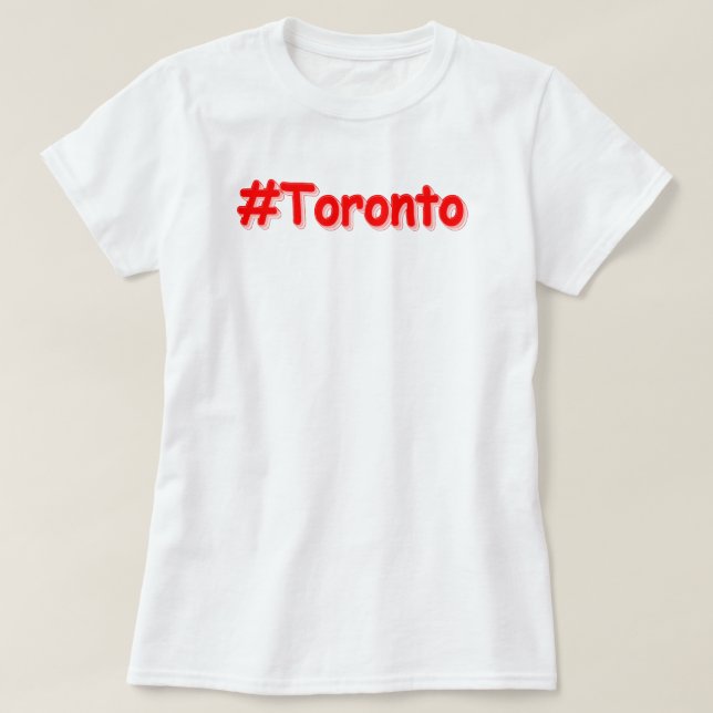 Camiseta "#Toronto" Design. Comprar Agora (Frente do Design)