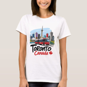 Camiseta Toronto Fofo Bonde do TTC na Skyline