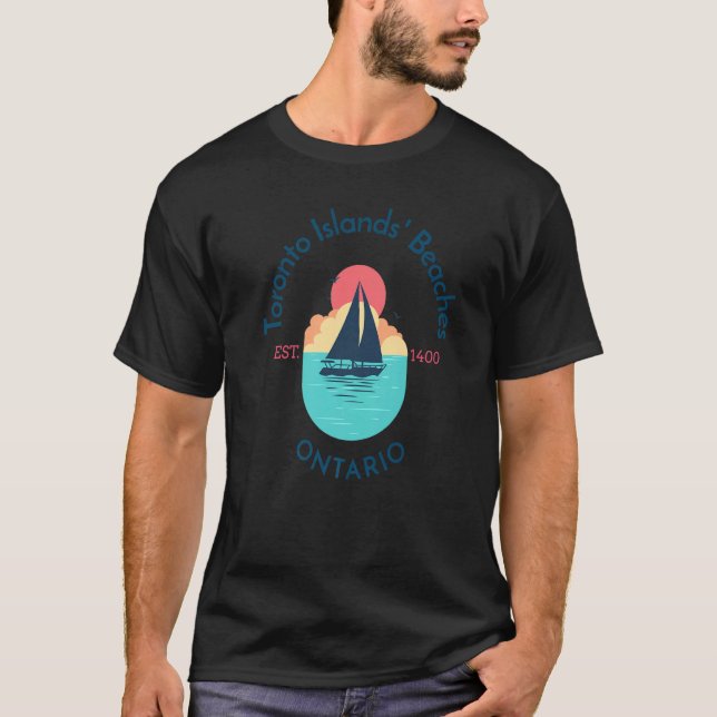 Camiseta Toronto Islands' Beaches Ontario (Frente)