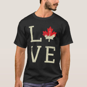 Camiseta Toronto Love Canada Day Mapeando Ortodia Bandeira