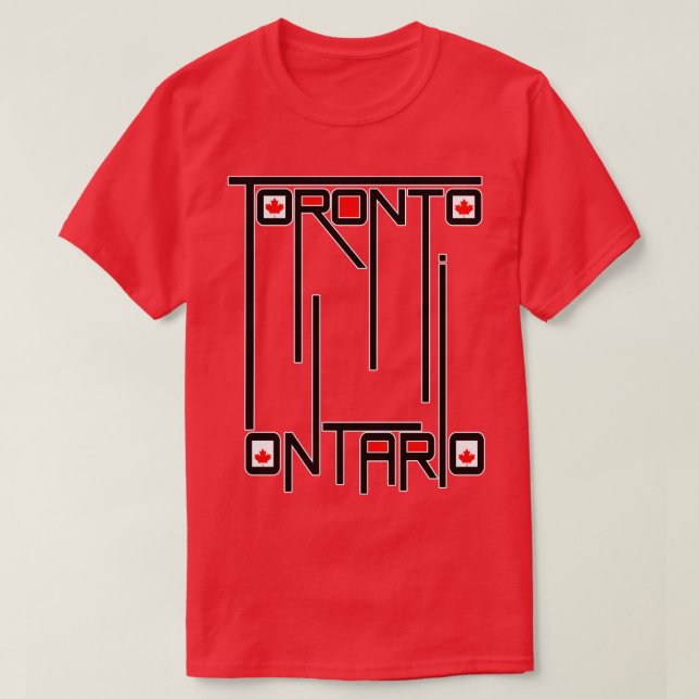 Camiseta Toronto Ontario Canada Flag (Frente do Design)