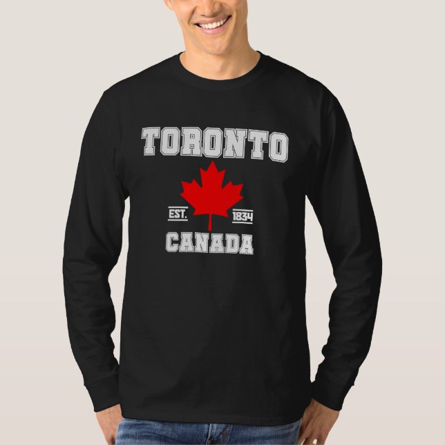Camiseta Toronto Ontario Canada Maple Leaf Canadian Pride E (Frente)