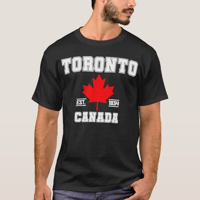 Camiseta Toronto Ontario Canada Maple Leaf Canadian Pride E (Frente)