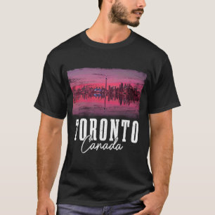 Camiseta Toronto Skyline Ontario Canada Maple Leaf Canadens