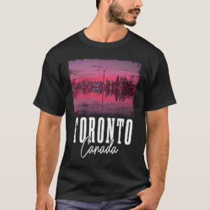 Camiseta Toronto Skyline Ontario Canada Maple Leaf Canadens