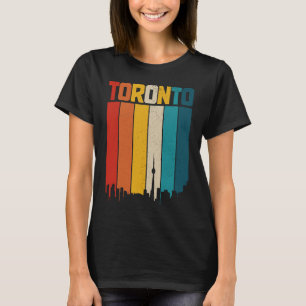 Camiseta Toronto Skyline Pride Vintage Retro Ontário Canadá