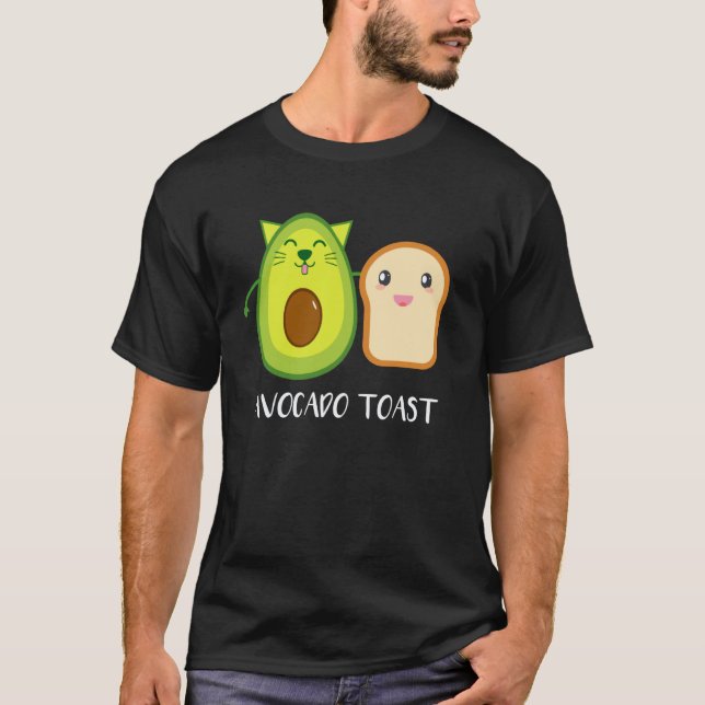 Camiseta Torrada De Abacate Hábito Saudável De Alimentação  (Frente)
