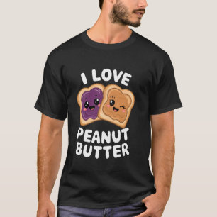 Camiseta Torrada de Amendoim&Americano e Geleia de Cartoon