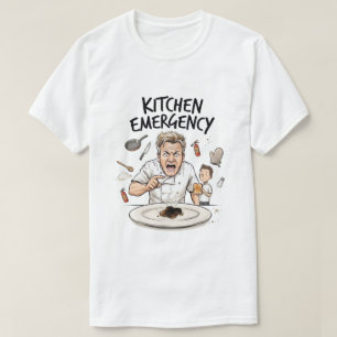 Camiseta Torrada Queimada Chef Irritado Engraçado