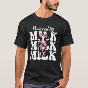 Camiseta Torrado por Vaca de Fazenda de Laticínios Leite Ag