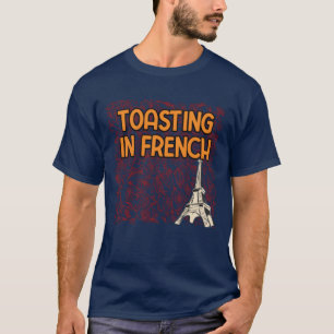 Camiseta Torrando em Pastelarias de Foodie de Pão Francês C