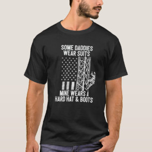Camiseta Torre Clima Filha Filho Pais de Bandeira Americana