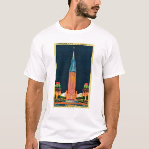 Camiseta Torre da exposição, o pináculo ao Sun