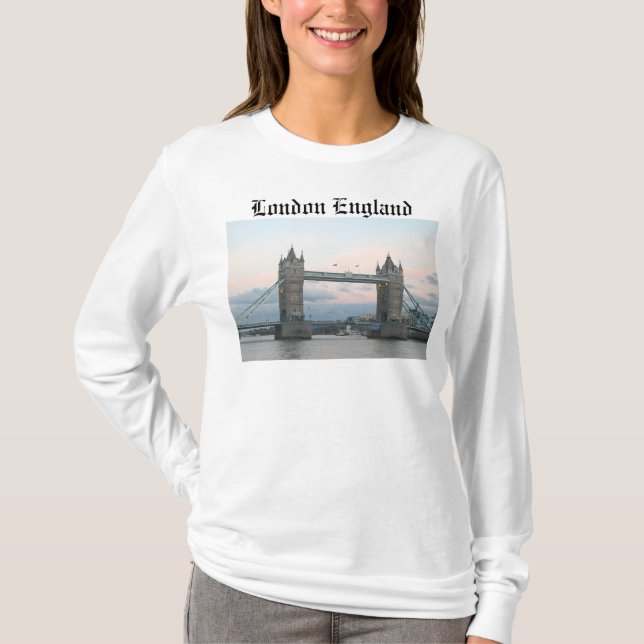 Camiseta Torre da ponte Londres Inglaterra de Londres (Frente)