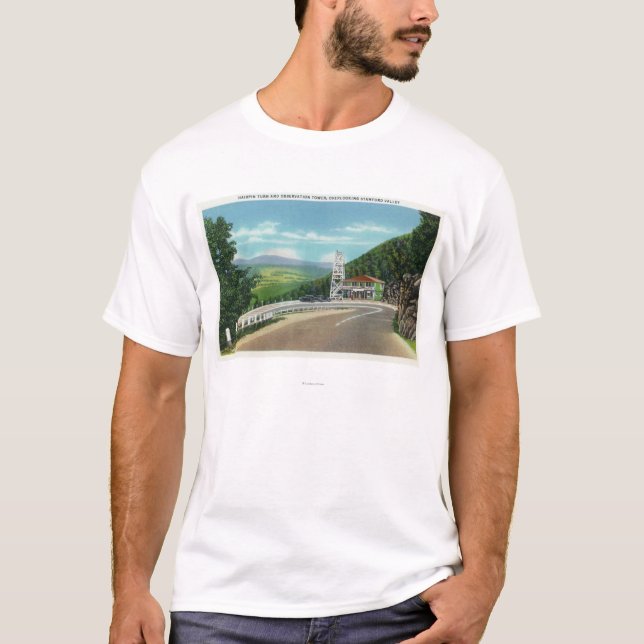 Camiseta Torre da volta & de observação do gancho de cabelo (Frente)