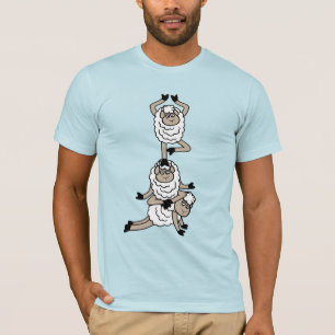 Camiseta Torre de Ovelhas Cansada Entediada Esgotada Yoga M