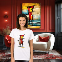 Torre de Salvamento Abstrata | Arte Expressionista