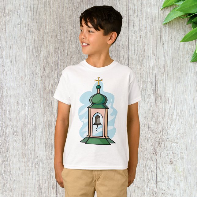 Camiseta Torre de Sino da Igreja Ortodoxa Rústica (Criador carregado)