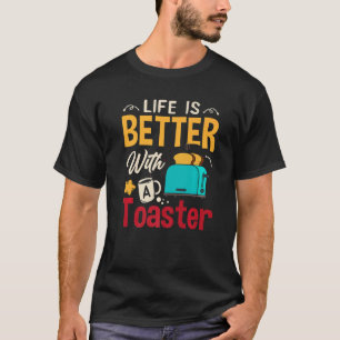 Camiseta Torre de torre de pão torrado torrado com torre de