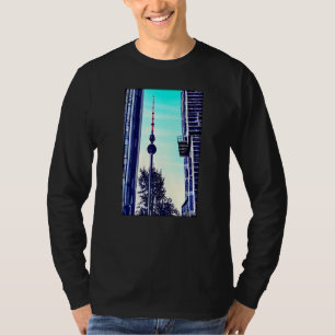 Camiseta Torre de TV de Berlim Rua da Cidade de Berlim Síti