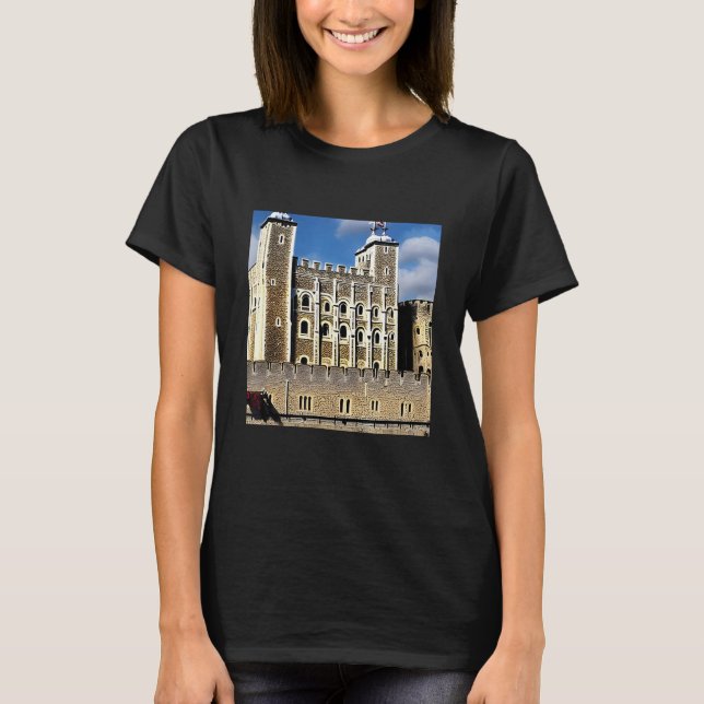 Camiseta Torre de visões emblemáticas de Londres (Frente)