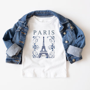 Camiseta Torre Delft Blue Paris Eiffel