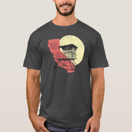 Camiseta Torre do Lifeguard do estilo do vintage de