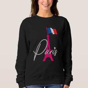 Camiseta Torre Eiffel com bandeira francesa Love Paris So